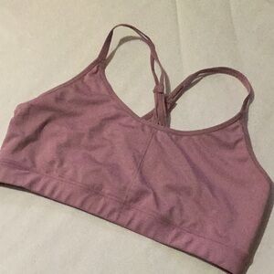 Pink/purple champion sports bra large
